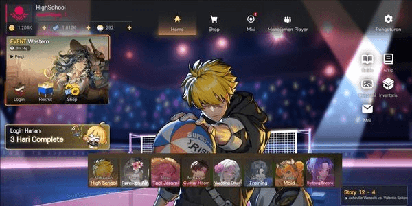 Gambar Product The Spike Cross Volleyball Account 4 S+ | Nishikawa HIGH SCHOOL S+ ASCEND +2, Ryuhyun S+ ASCEND +1, Raul S+, Sara S+ ETC