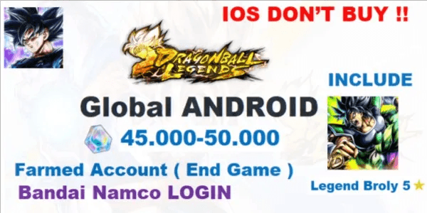 Gacha Account Dragon Ball Legends Global Lite-02
