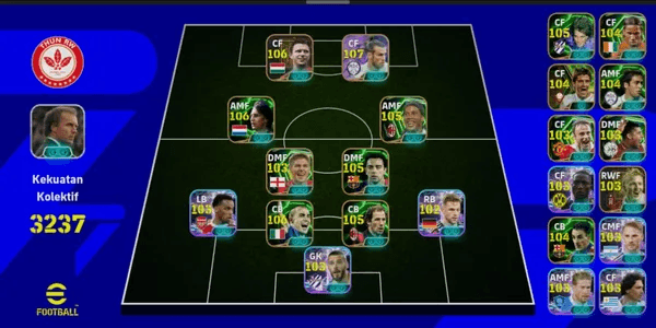 Collective 3237+ Goals (Kick Effect) x Puskás x Ronaldinho x Cruyff x Batistuta x Drogba x Villa x Raúl x Rijkaard x 8 Manager Booster Capello On