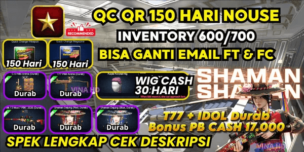 Star 1 + T77 Wild Arena Durab + Idol Shaman Durab, QCQR 150 Days, Full Title, Full Cash, Blank Data Can Change Email - Check Description (2147 A)