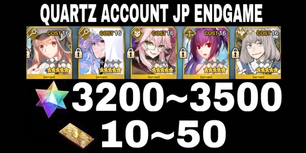 Account SQ FGO JP Quad Support+Free SSR