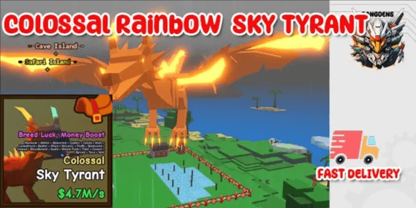 Colossal Rainbow Sky Tyrant Catch And Tame