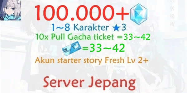 Japanese Gacha Blue Archive Account/JP-1