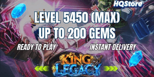 Max Level Account | Up To 200 Gems | Ready For Sea Progression - King Legacy