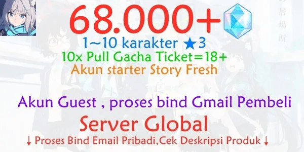 G-3 Global Blue Archive Gacha Account