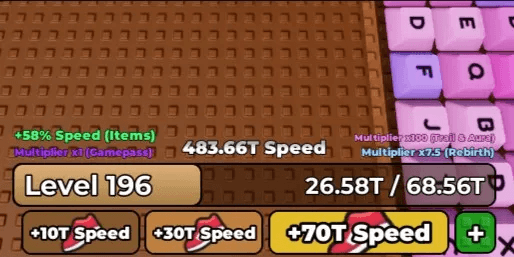 Trophy 3M - Level 195 - Rebirth 9 - Starter Account Akun +1 Speed Escape Keyboard