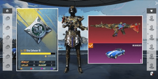 Gambar Product AKUN SULTAN MURAH丨44 WEAPON LAB丨X-SUIT PHARAOH LV.4丨M4 ROARING IMMOLATION LV.7