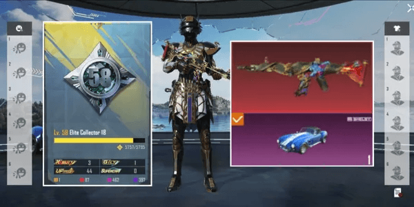 CHEAP SULTAN ACCOUNT丨44 WEAPON LAB丨X-SUIT PHARAOH LV.4丨M4 ROARING IMMOLATION LV.7
