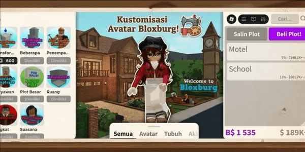 Bloxburg Account (189K Money & 7 Gamepasses)