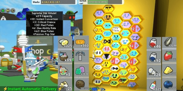 Gambar Product Acc Mid Game - Bee Swarm Simulator