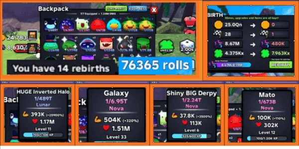Slime RNG Rebirth Account ( As Shown in Picture ) #26