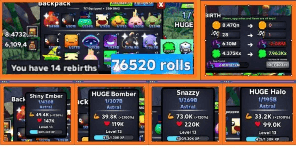 Slime RNG Rebirth Account (As Shown in Picture) #28
