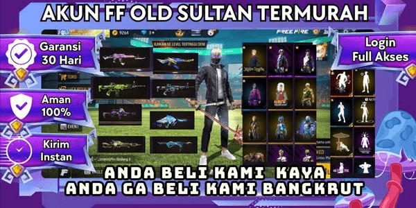 Gambar Product Akun FF LVL 50+ LIKE 1K+ | Spek Di Deskripsi/Gambar