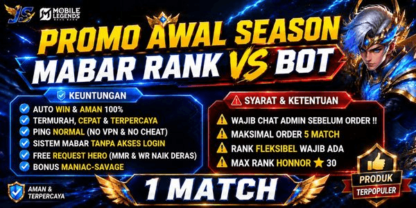Gambar Product MABAR RANK VS BOT (AUTO WIN)