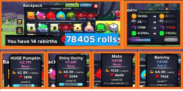 Slime RNG Rebirth Account ( As Shown in Picture ) #18