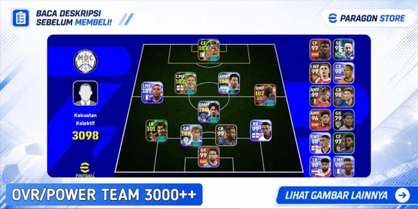 Gambar Product Efootball account ready for match