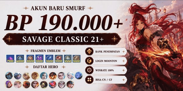 Gambar Product Akun Smurft BP Banyak #02