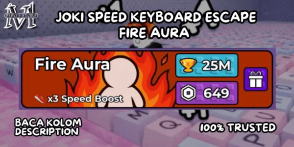 JOKI FIRE AURA 25M TROPHY | SPEED KEYBOARD ESCAPE