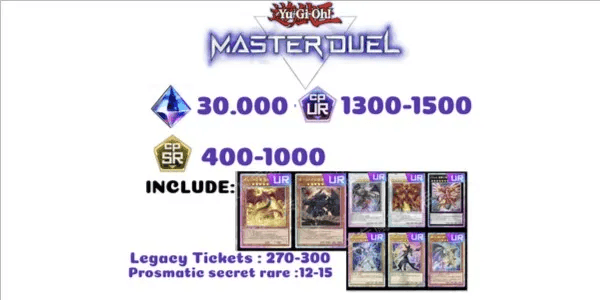 Yu-Gi-Oh! Master Duel GLOBAL Gacha Account