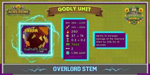 Overlord Stem Godly Unit | Garden Tower Defense | Roblox