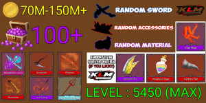 King Legacy Max Account - Bloodmoon Twins - Acroscyth - Muramasa - Ethereal - Random Sword/accessories/material