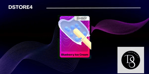 Shiny Blueberry Ice Cream