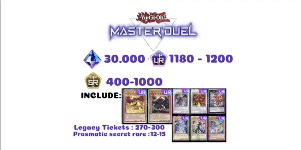 Gacha Account Yu-Gi-Oh! Master Duel Global Gold Edition