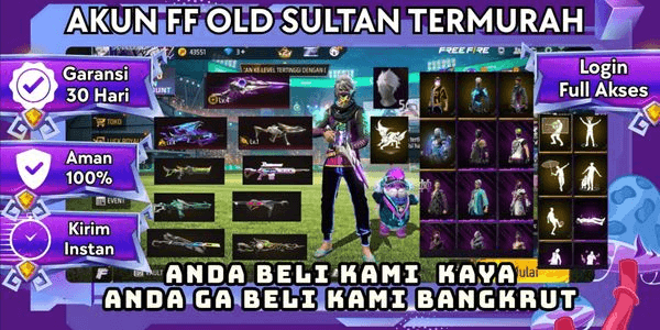 Gambar Product Akun FREE FIRE Ber SG Lobby Termurah