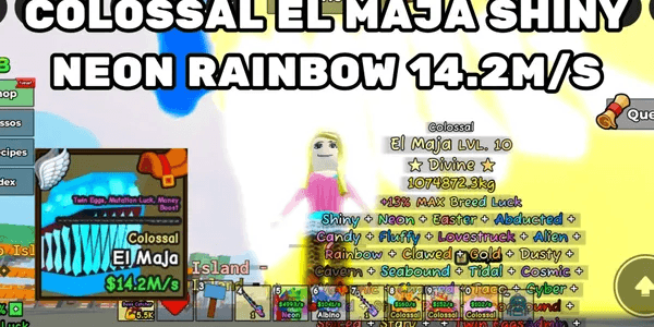 Colossal El Maja Shiny + Neon + Rainbow + Gold