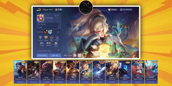 AOV Sultan Account {Hero 103 Skin 181} Luxury skins