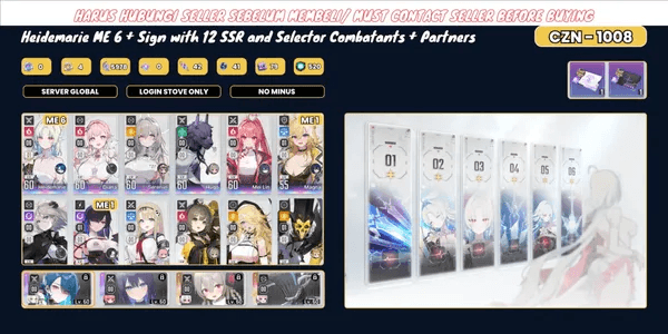 GLOBAL - Premium Limited Heidemarie ME 6 + Partner Signature + Bonus 10 SSR More | CZN 1008 | READ DESK