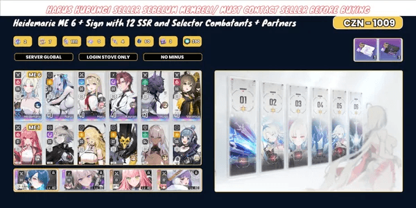 GLOBAL - Premium Limited Heidemarie ME 6 + Partner Signature + Bonus 10 More SSR | CZN 1009 | READ DESK