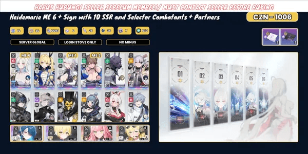 GLOBAL - Premium Limited Heidemarie ME 6 + Partner Signature + Bonus 10 More SSR | CZN 1006 | READ DESK