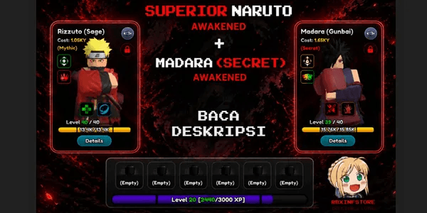 ANIME SQUADRON - NARUTO SUPERIOR (AWAKENED) + MADARA (AWAKENED)