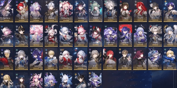(ASIA) ENDGAME Collab Fate, 42 SSR 15 Sign. Saber + Archer + Evanescia + Castorice + Cyrene + SW LV999 + Yao Guang + Sparxie + Genshin ENDGAME - 04