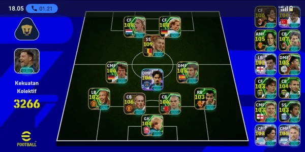 Collective 3266+ Rummenigge x Cruyff x Matthäus x Eden Hazard x Totti x Arda Güler x Gerrard x Rijkaard x Baresi x Stam x 4 Manager Booster