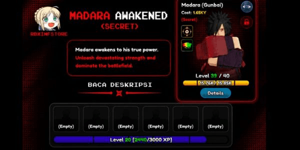 Gambar Product ANIME SQUADRON - MADARA AWAKENED (SECRET)