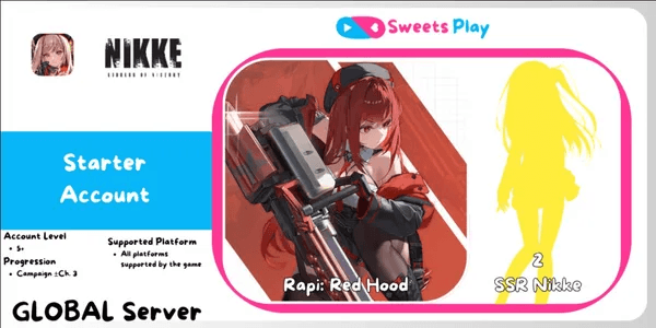 [GLOBAL] Rapi: Red Hood + Random SSR Goddess Of Victory: Nikke Account