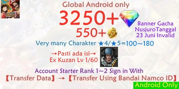 OPBR ONE PIECE Bounty Rush-13 account