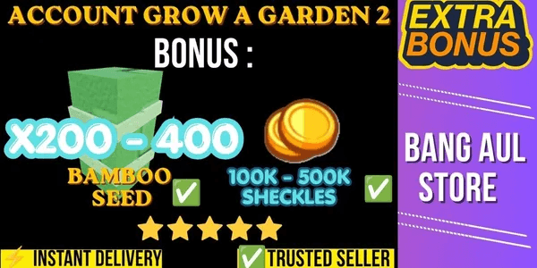 Grow a Garden 2 Account | ✔️Extra Bonus✔️