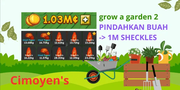 1M+ SHECKLES Grow A Garden 2 ¶Cimoyen¶