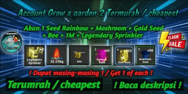 Grow A Garden 2 Cheapest Account