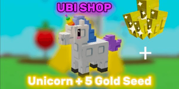 Gambar Product UNICORN + 5 GOLD SEED Grow A Garden 2