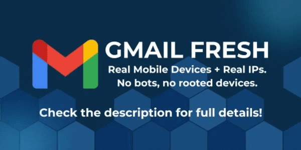 Fresh non-PVA Gmail account cheapest quality guaranteed