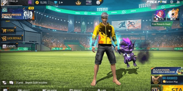 Gambar Product FF Account SPECS SCAR MEGA+ 2SKINSREVIEW +MP 40 INCUBATOR YELLOW