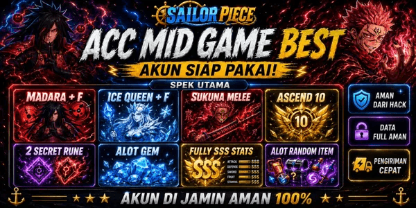 SAILOR PIECE ACCOUNT [ MID GAME BEST ] - MANY BONUSES++++