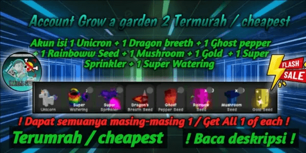 Grow A Garden 2 Account Cheapest