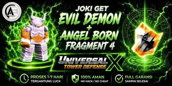 Joki Get Evil Demon + Angel Born Fragment 4 || Universal Tower Defense X (UTDX) ||