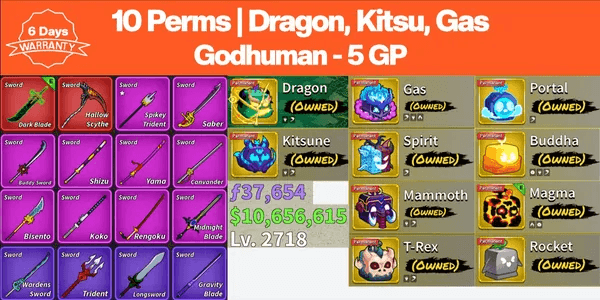 Permanent Fruit Account - No 8