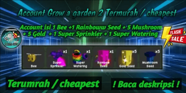 Grow A Garden 2 Cheapest Account